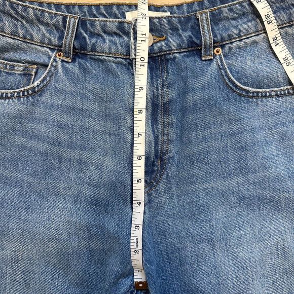 H&M MOM JEANS - 100% cotton - LEVIS LOOK/FEEL. AMAZING QUALITY - Picture 8 of 10